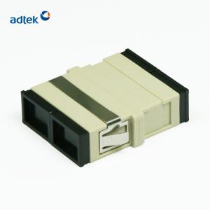 Wholesale SC MM UPC Duplex Fiber Optic Cable Adapter UL94-V0 Flammability Rate from china suppliers