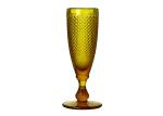 Solid Colored 20cm Lead Free Champagne Glasses 170ml Embossed Flute Glasses