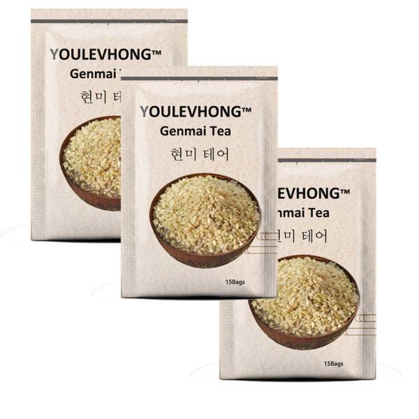 YOULEVHONG Organic Brown Rice Green Tea Premium Genmai Tea Beauty Natural Herbal