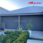 Terrace Sun Shading Motorized Outdoor Roller Blinds Pvdf Surface