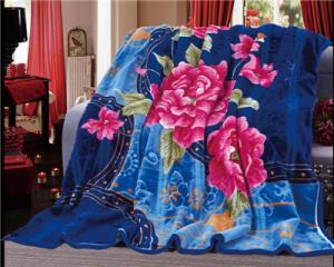 China New Printed Blankets 100% Polyester Woven Blanket Weight 4.7kg on sale