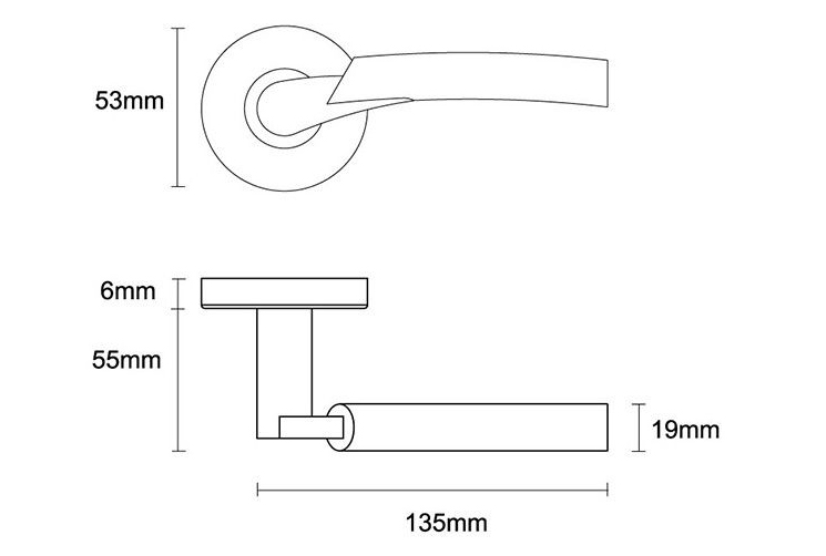 size-EN1906 Grade 3 door handle hardware