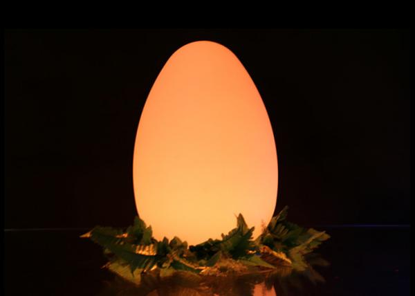 Quality Battery Operated Led Outdoor Furniture Egg Shaped 26×29cm Adjustable Brightness for sale