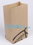 paper bags with flat handle,cement packaging paper bags , strong brown paper