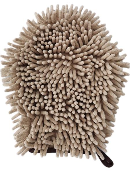 All Purpose Chenille Pet Wash Mitt Embroidery Wash Mitt Cleaning Cloth