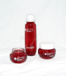 Wholesale Custom Emulsion Red Cosmetic Glass Bottle And Jars 130ML 100ML 50ML 30ML from china suppliers
