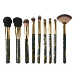 Wholesale Music Stave Patterned Oval Makeup Brush Set 9 Pieces Exceptional High Performing from china suppliers