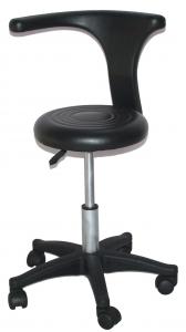 Wholesale Morden Hair Styling Salon Rolling Chair For Cutting Hair , Chrome Foot from china suppliers