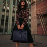 Women'S Vegan Leather Laptop Bag Shoulder Computer Satchel Bag Detachable Bow