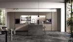 Classic Modern Grey Kitchen Cabinets Customized Fitted Kitchen Cabinet With Bar