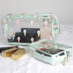 Ice Cream Print Transparent PVC Cosmetic Toiletry Bag