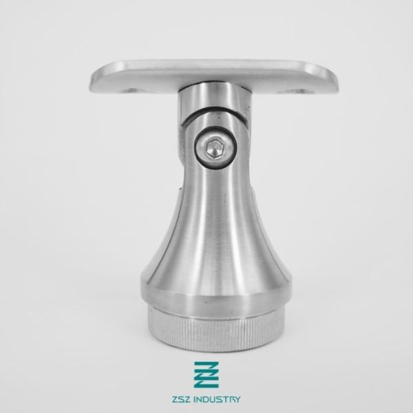 Height 60 - 125mm Stainless Steel Handrail Brackets Support With Direction
