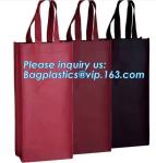 laminated non woven 6 bottle wine tote shopping bag, Custom Promotional wine
