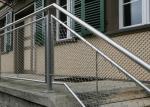 Staircase Infill Stainless Steel Netting Mesh , Balustrade Safety Netting For
