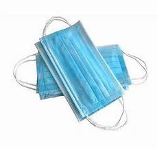 Wholesale Blue Color 3 Ply Non Woven Fabric Face Mask Customized Package 17.5x9.5 Cm from china suppliers