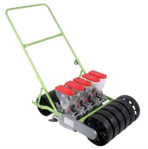 Wholesale Hand Propelled Agriculture Equipment Vegetable Seeder Machine 4 Row Seed Depth Adjustable from china suppliers