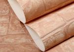 Soft Non - Woven 3D Texture Brick Effect Wallpaper For Living Room Decoration ,
