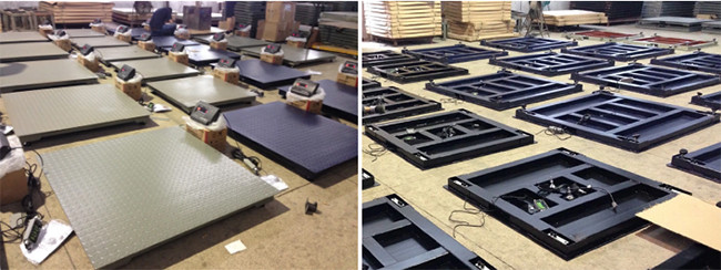 Digital 4 Ton Heavy Duty Weighing Scales , 220V Warehouse Floor Scales
