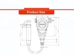Industrial Grade UNIVO UBPT500-601TSY Digital Liquid Level Gauge for Harsh