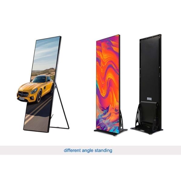 Slim Design Moveable P2.5 Indoor LED Poster Display For Advertising