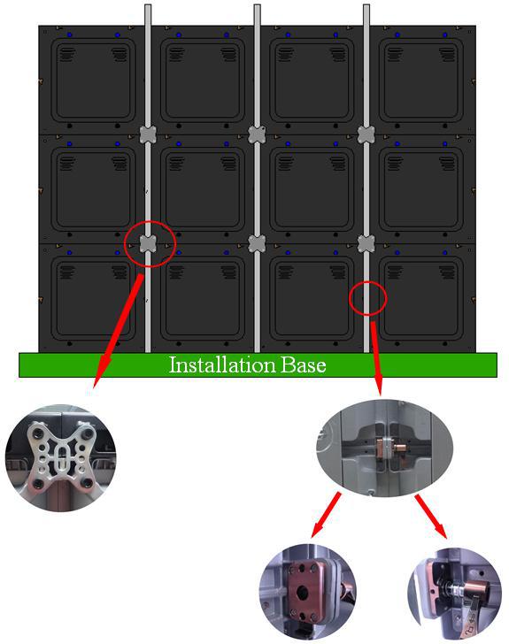 High Brightness Outdoor Fixed LED Display For Square P8 6~120m Viewing Distance