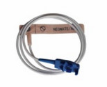 Latex Free 8 Pin Disposable Spo2 Sensor Blue Connector White Cable