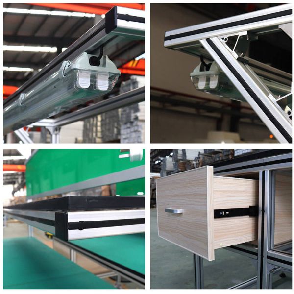 B56:Aluminium Alloy Lean Pipe Tube The Third Generation Lean Pipe Work Bench