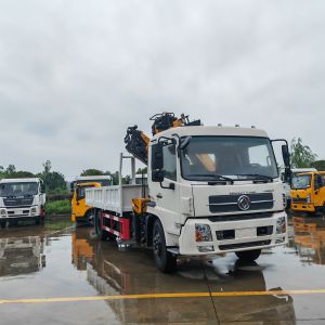 Buy cheap Dongfeng KR Truck With XCMG 360 Degree GSQZ160 8Ton Folding Boom Crane from wholesalers