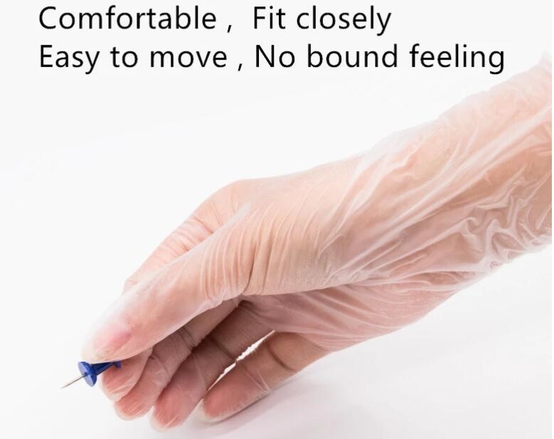 Puncture Resistant S M L XL XXL PVC Examination Gloves