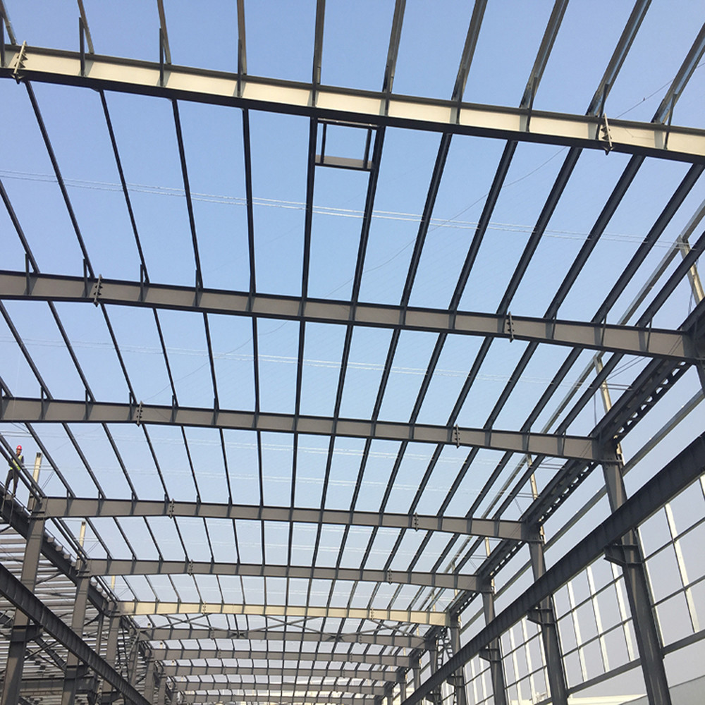 Fire Resistance Steel Frame Building Construction High Durability Prefab Metal Warehouses