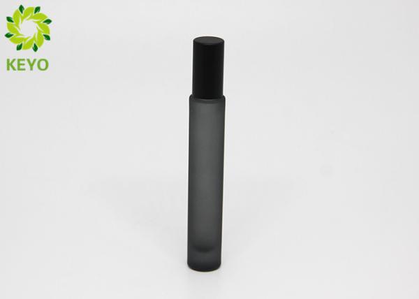 Thick Bottom Glass Fragrance Bottles , Perfume Bottle Packaging Clear Black