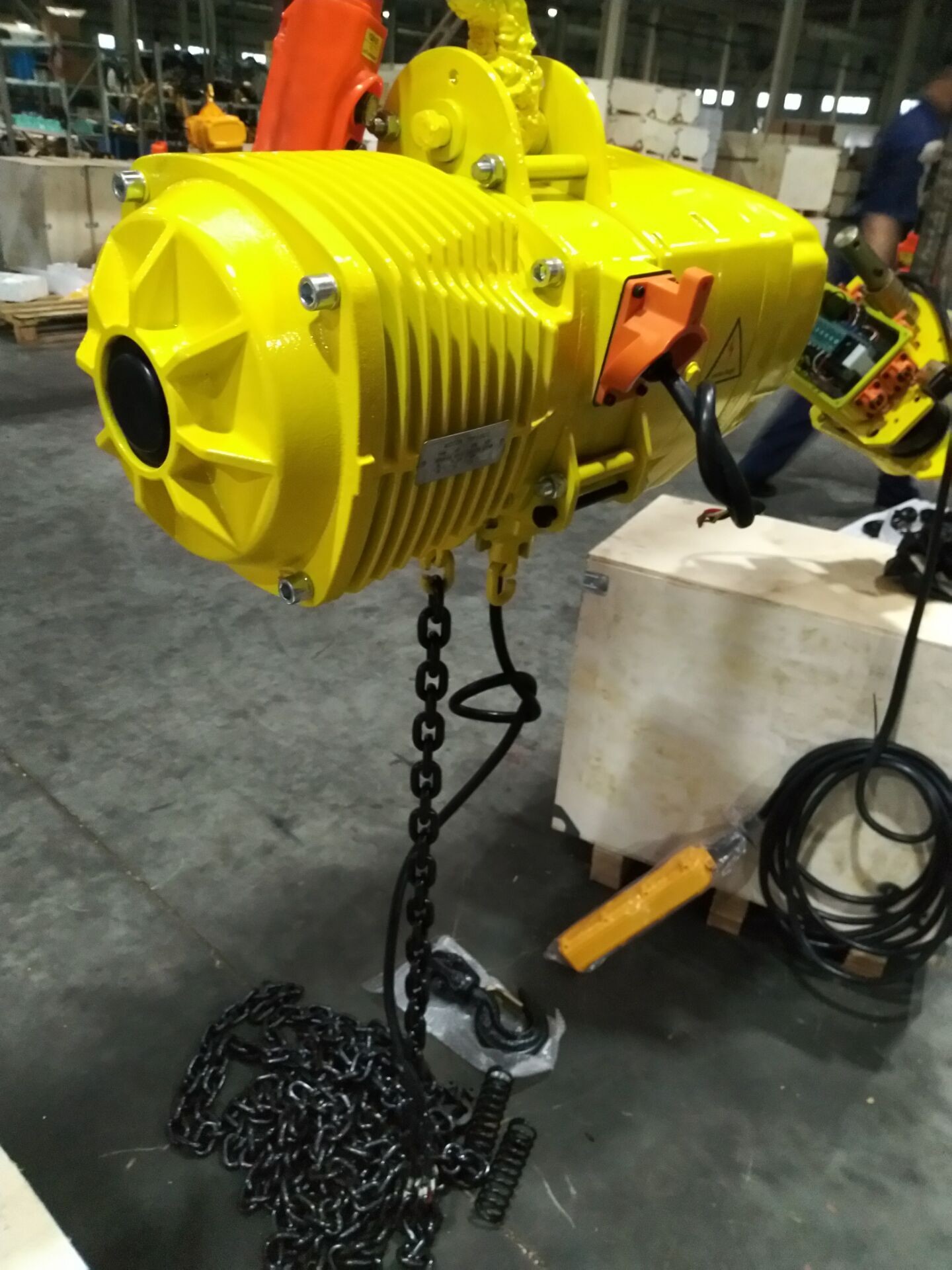 5T Eletric Chain Hoist Trolley FEC G80 Chain With Frequency Conversion