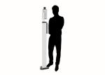 Security CE FCC Hand Sanitizer Temperature Kiosk Face Recognition