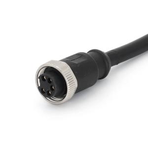 Wholesale 5 Pin Female 7/8&quot; Connectors with Molded Cable Straight PVC Black Unshielded from china suppliers