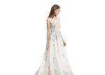 Women Elegant Party Long Prom Party Dress A - Line Patchwork For Formal Evening