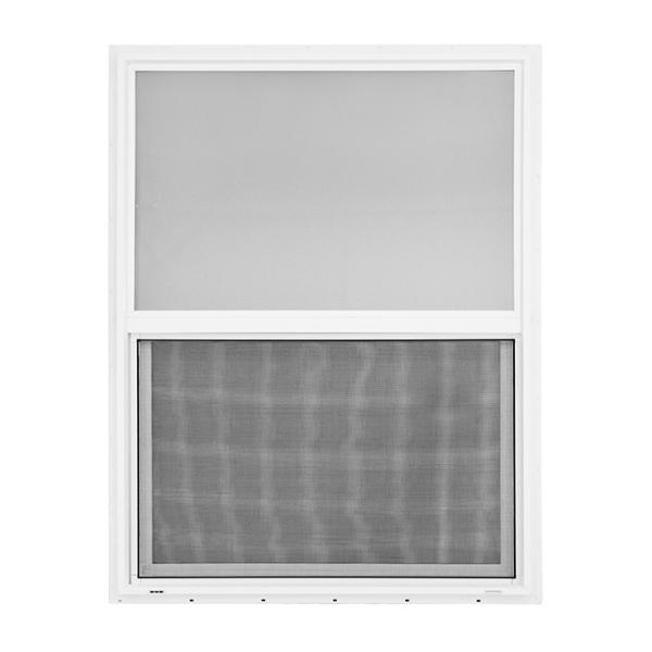Top- AAMA Certified Vinyl UPVC Single Hung Windows with Fiberglass Screen