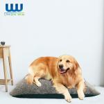 Option Linen Faux Fur Orthopedic Washable Dog Bed Different Size