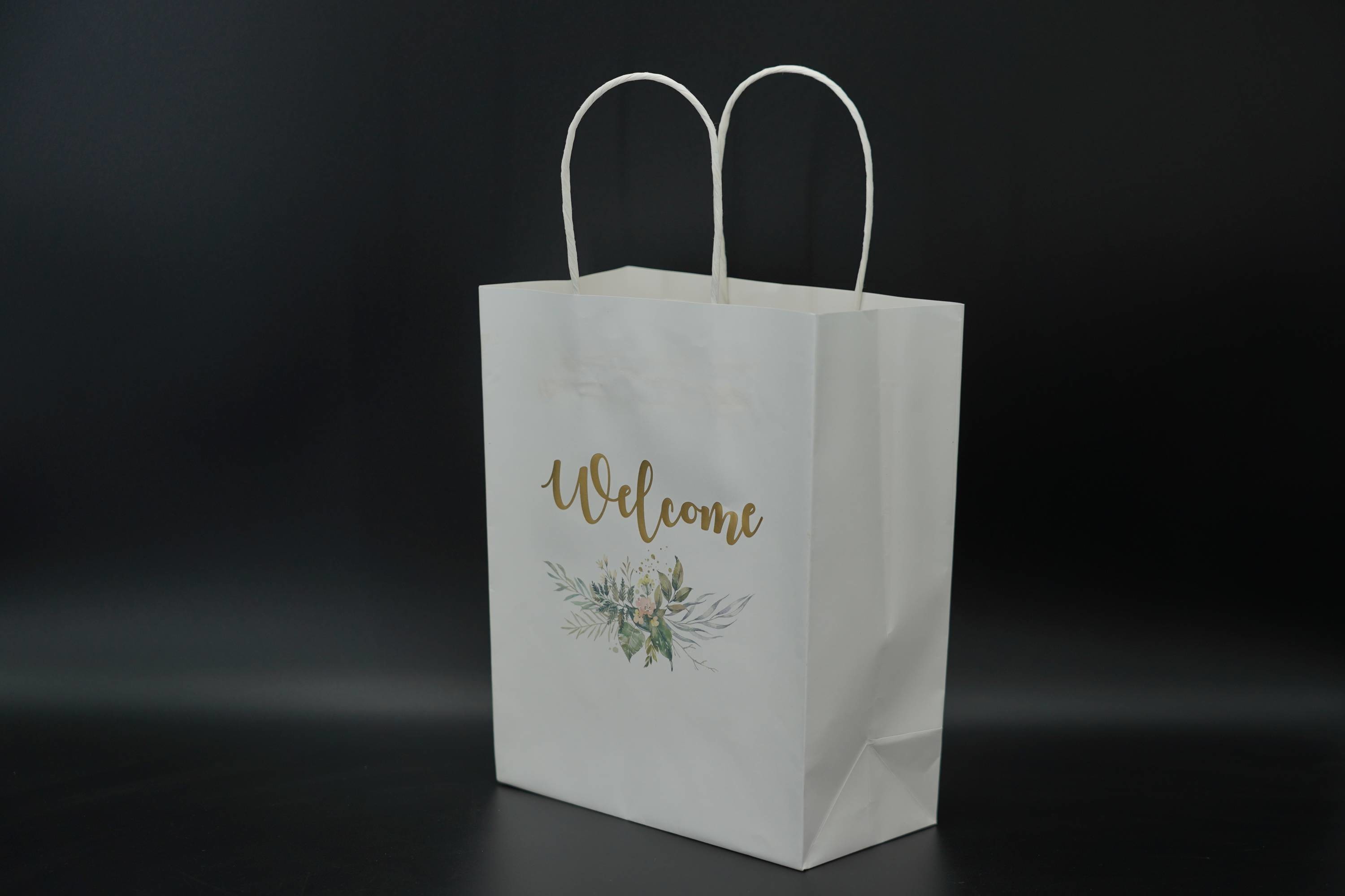 ODM Handle Paper Bags Sustainable Custom Kraft Shopping Bags Lightweight
