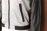 adies color-blocked jacket, Women's bomber jacket, Soft touch, PU sleeves