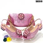 Supoo Italian ladies shoes matching bags bridal purse african low heel shoes for