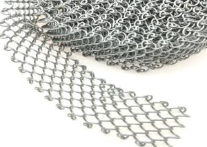 Wholesale 1.2mm Thick 6mm Hole Chainlink Steel Mesh Curtain Oem from china suppliers