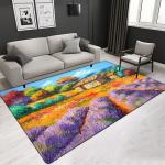 152*244cm Landscape pattern living room center area rug Polyester fibers