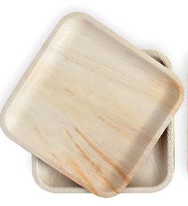 Wholesale Anti Puncture 8 Inch Square Palm Leaf Disposable Plates For Party from china suppliers