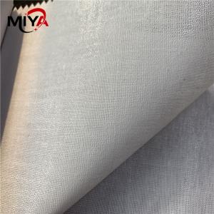 Wholesale Clothing Brushed Collar 125gsm Woven Fusible Interlining from china suppliers