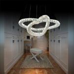 Crystal Luxury Modern Pendant Light Love Shape 20000 Hrs Lifespan 110v-240v