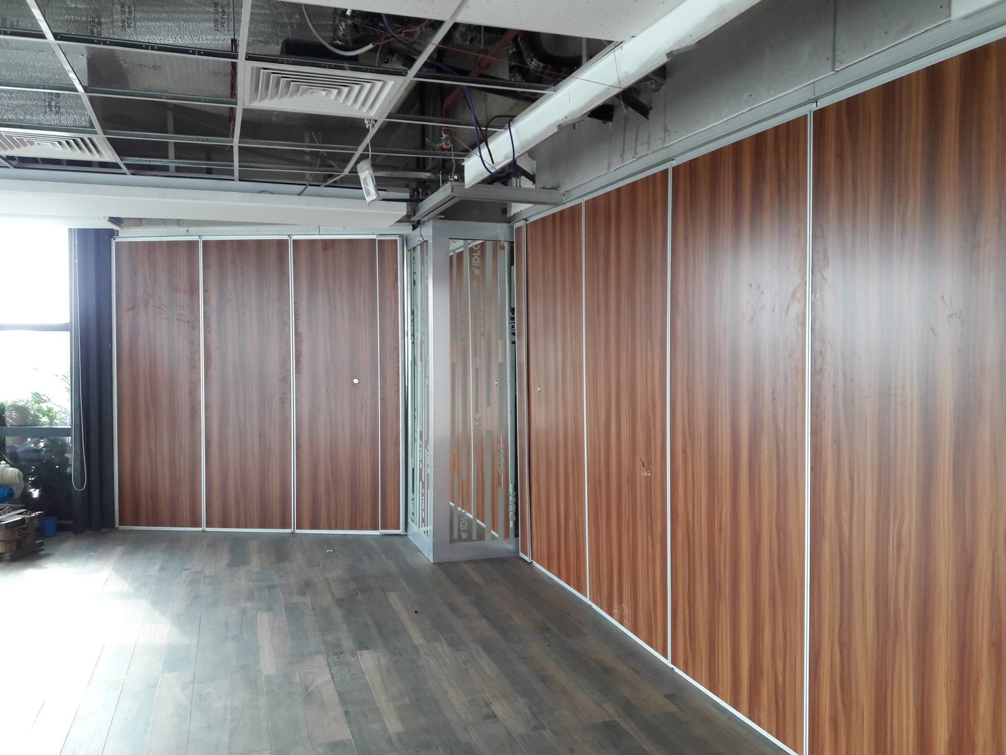 Sound Proof Partitions Wall Sliding Door Aluminum Room Divider For Classroom