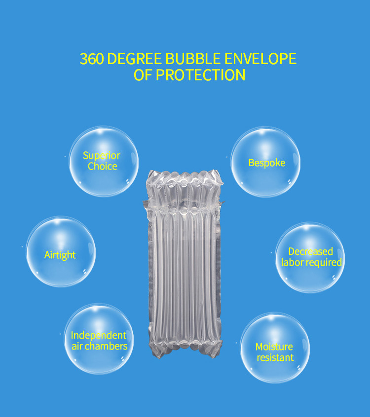 750ML 3cm Air Filled Packaging Bags For Wine Packaging
