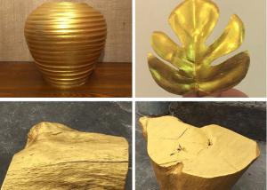Wholesale Eco - Friendly Shiny Gold Wall Paint Gold Coloured Odourless Anti - Peeling from china suppliers