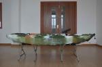Innovative Design Kids Plastic Kayak Military Camo Painted Child Boat Adjustable