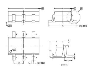 Wholesale Integrated Circuit Chip Ultra low capacitance single rail-to-rail ESD protection PRTR5VOU2X SOP from china suppliers